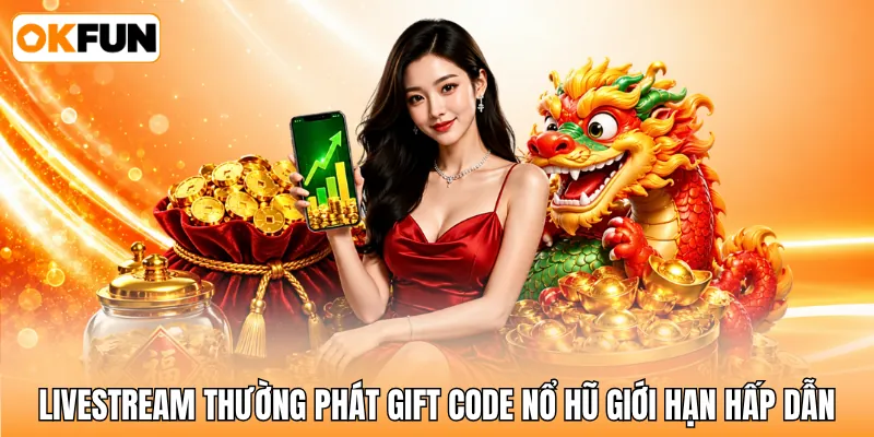 Livestream thường phát gift code nổ hũ giới hạn hấp dẫn